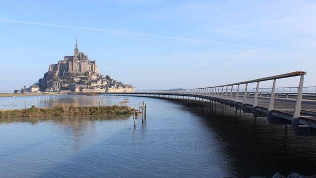Most már hídon is elérhető Mont-Saint-Michel
