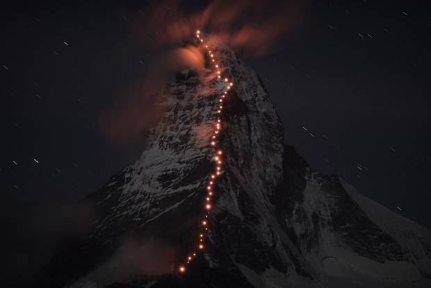 Kivilágították az egész Matterhornt