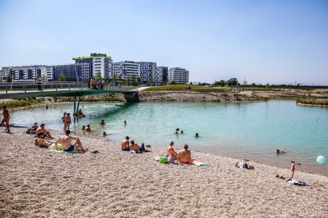 Népszerű Bécs legújabb strandja