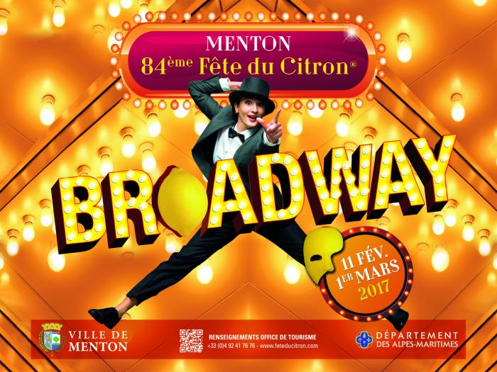A Mentoni Citromfesztivál témája a Broadway